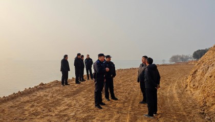 河南省陆浑水库运行中心阻止不明势力填埋陆浑水库侵占库容