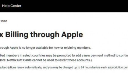Netflix与苹果的支付系统彻底说拜拜！