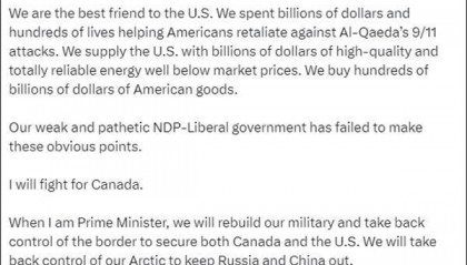 加拿大反对党党魁放话：我上，能赶走中俄