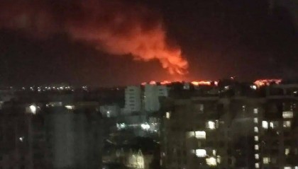 突发：俄对乌发动大规模夜袭