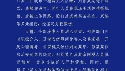 殴打14岁女生的两名施暴者被送往专门学校，律师：施暴方应进行民事赔偿