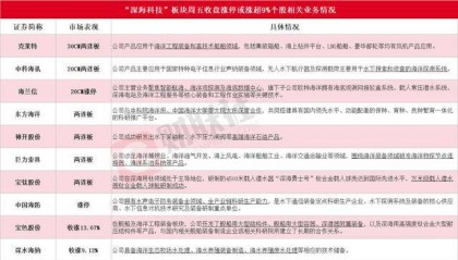 深海科技首次纳入政府工作报告 受益上市公司梳理