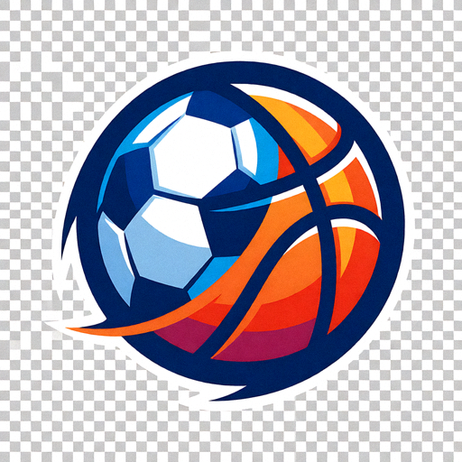 捷报比分捷报品牌Logo，蓝白配色圆形设计