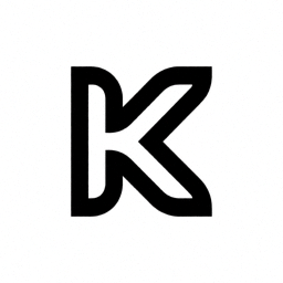 k8品牌Logo，橙色风格的设计图案